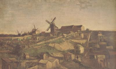 Vincent Van Gogh View of Montmartre with Windmills (nn04) China oil painting art